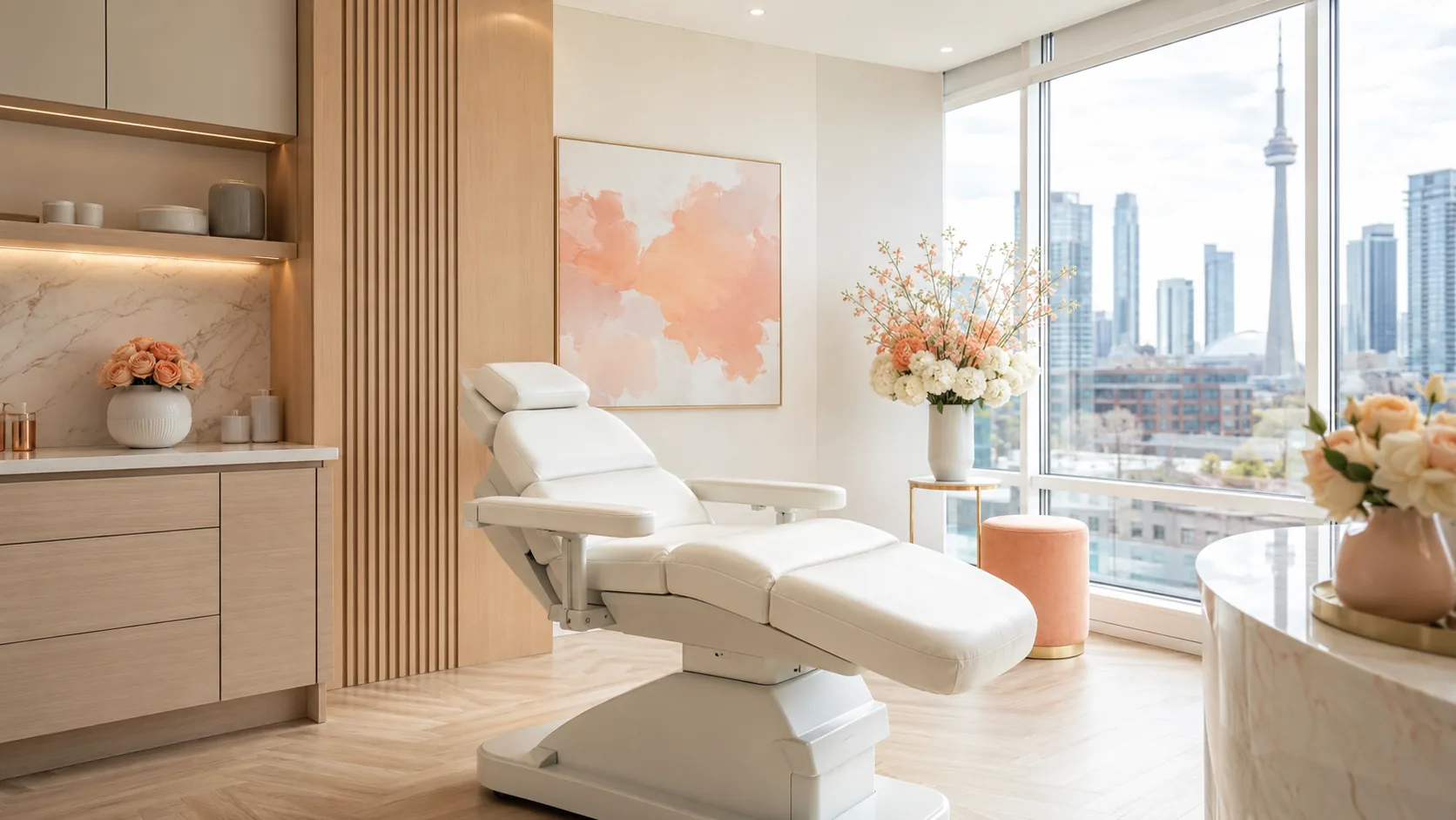 Illustrative image of a calm, bright treatment room